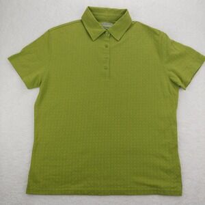 Zorrel Mens Polo XL Short Sleeve Performance Golf Casual Green Knit Shirt 113897